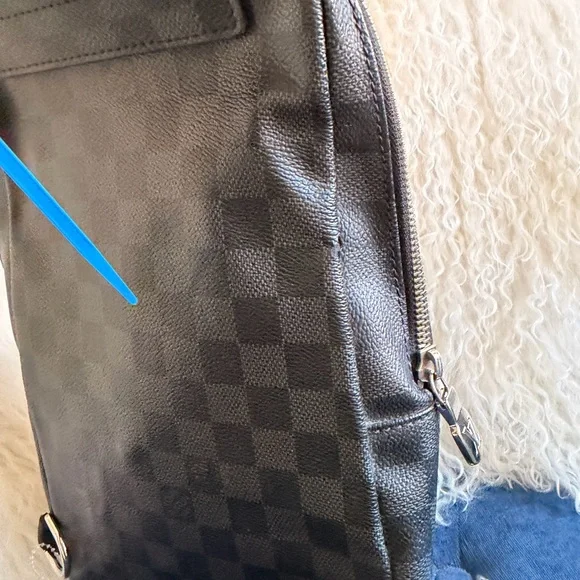 LOUIS VUITTON Avenue Sling Bag Damier Graphite Backpack shoulder - Picture 6 of 7